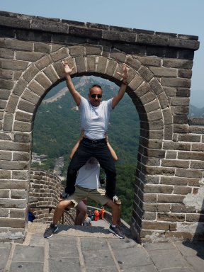 Master Momenan at the Great Wall