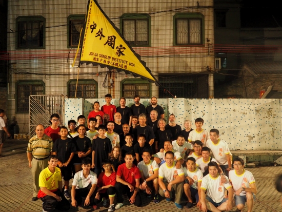 Group picture at Jow Ga school in Nanhai